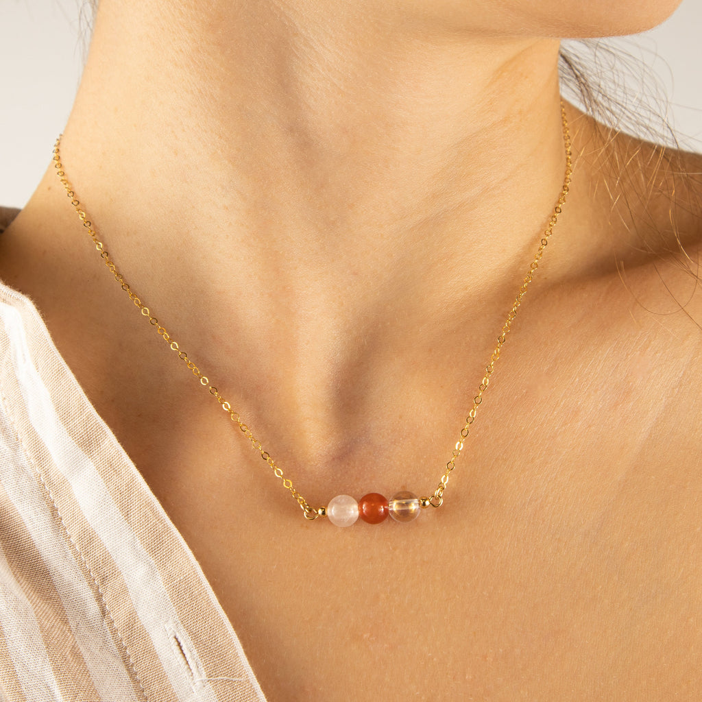 Carnelian Crystal Heart Necklace With Cord Chain – Untethered Crystals